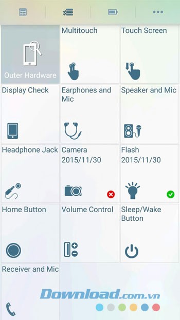 Phone Doctor Plus giúp kiểm tra hơn 30 bộ phận liên quan đến phần cứng