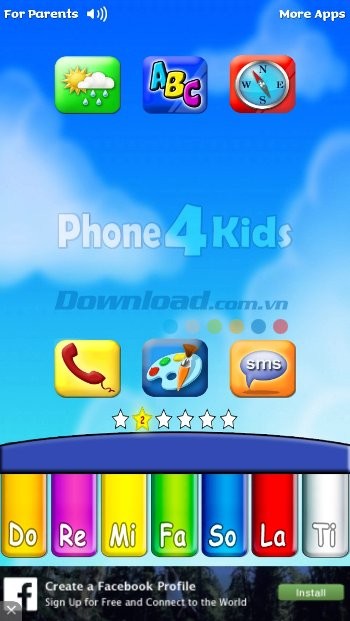 Bộ ứng dụng và game vui cho trẻ em