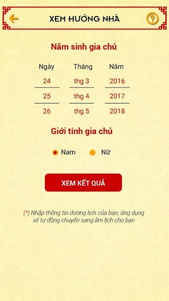 Xem hướng nhà