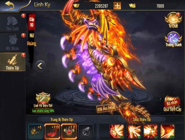 Trang bị thiên tội trong Phong Vân