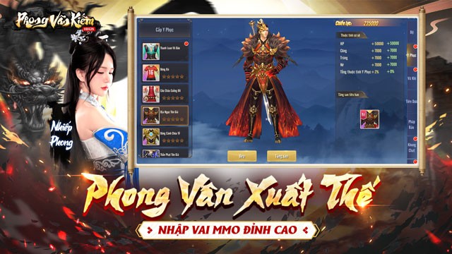 Phong vân xuất thế - Nhập vai MMO đỉnh cao