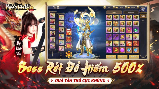 Boss rớt đồ hiếm 500%, quà tân thủ cực khủng