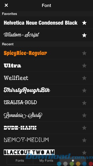 Phông chữ phong phú