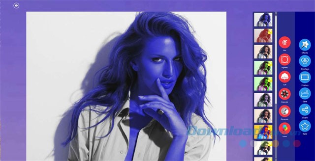 Hiệu ứng ảnh đẹp trong Photo Blender