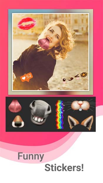 Trang trí ảnh ghép với sticker và text