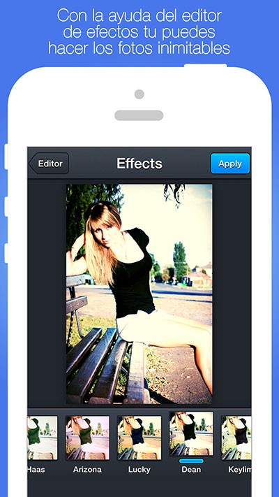 Bộ lọc ảnh trên Photo Collage Lite