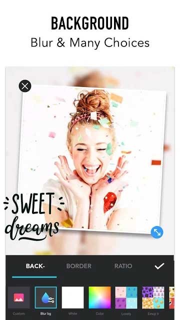 Photo Collage Maker cho Android có hình nền độc đáo