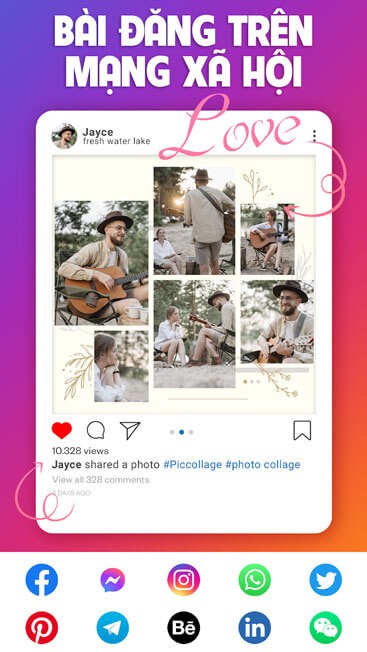 Cho phép đăng lên mạng xã hội