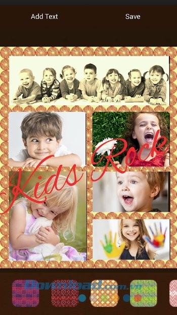 Photo Mixer gồm nhiều kiểu hình nền khác nhau