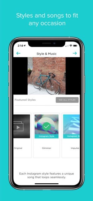 Chọn style mà bạn yêu thích để bắt đầu làm video ảnh