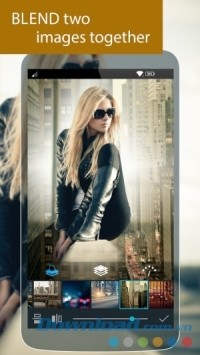 Photo Studio PRO cho Android trộn hai ảnh làm một