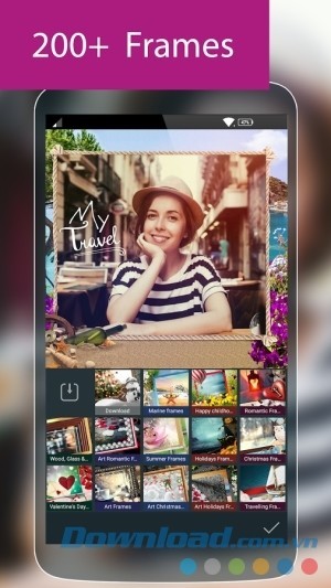 Photo Studio Pro cho Android có hơn 200 khung hình