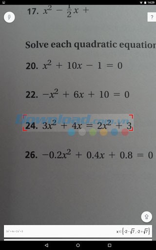 PhotoMath cho Android