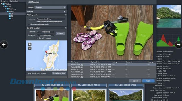 Chỉnh sửa metadata cho ảnh