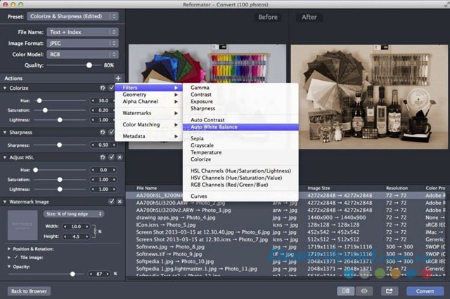 Chỉnh sửa ảnh với PhotoMill cho Mac