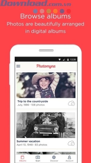 Sắp xếp ảnh vào album kỹ thuật số