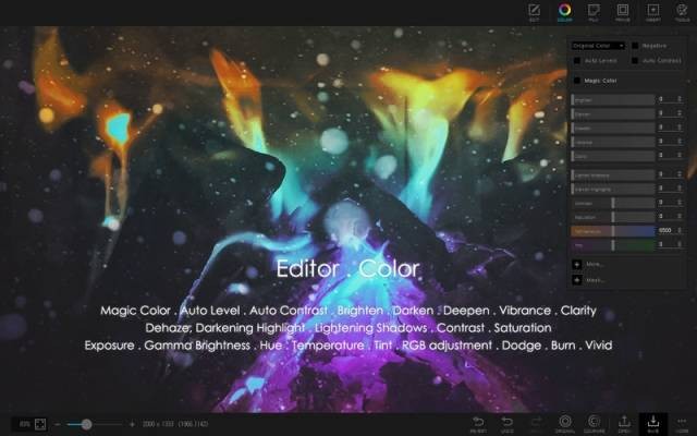 Giao diện PhotoScape X cho Mac
