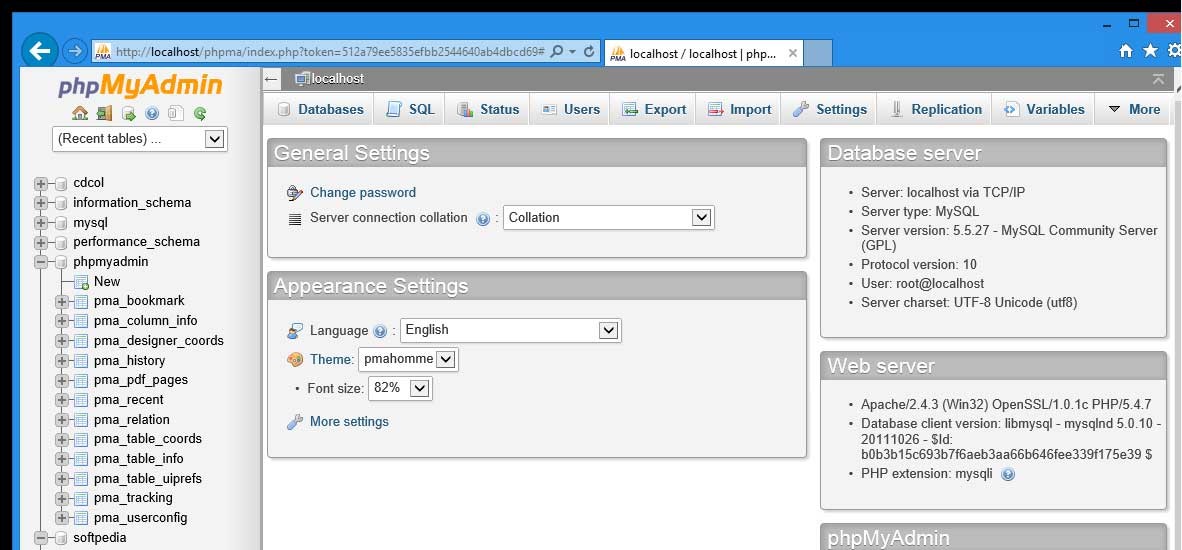 Cập nhật phpMyAdmin mới nhất