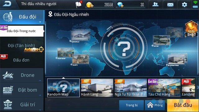 Chế độ đấu đội trong Game Phục Kích.