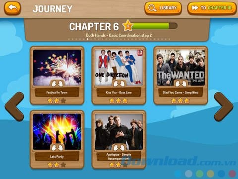 Thư viện bài hát phong phú