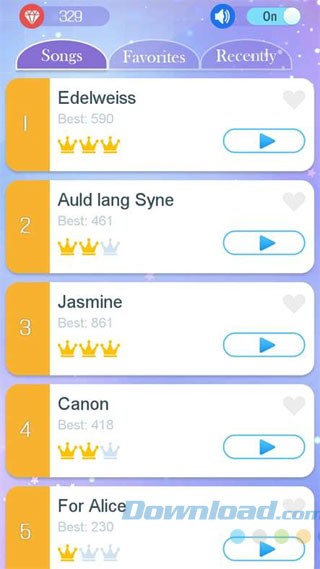 Danh sách bài hát