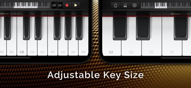 Điều chỉnh kích cỡ phím đàn