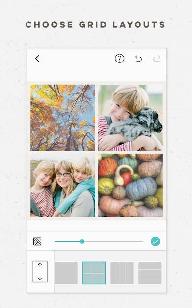 Lựa chọn bố cục trong Pic Collage cho Android