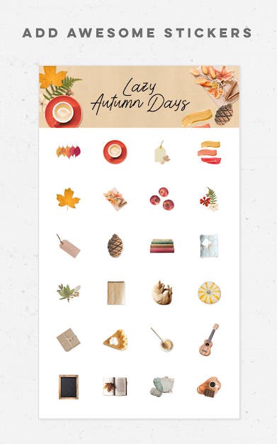 Pic Collage cho Android có bộ sticker phong phú