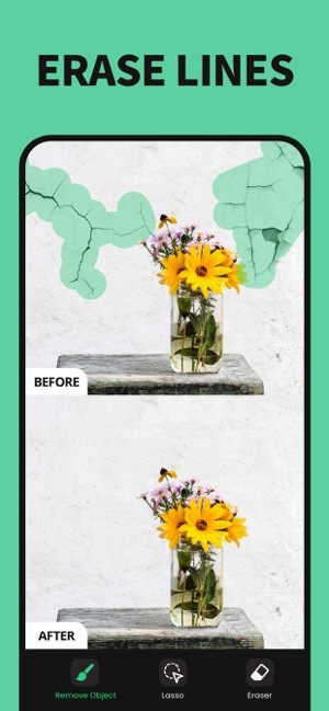 Xóa các yếu tố làm xấu bức ảnh