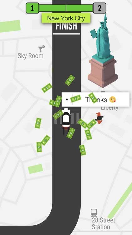 Nhận tiền sau khi hoàn thành chuyến đi để mua xe mới