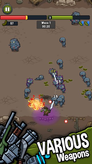 Vô số vũ khí khác nhau