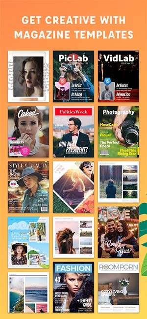 Vô vàn template để bạn ghép ảnh sáng tạo