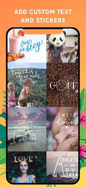 Trang trí ảnh bằng text, overlay hoặc sticker