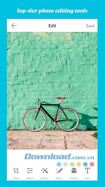 Chỉnh sửa ảnh với bộ lọc màu đa dạng