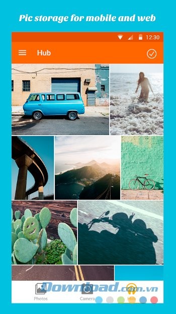 Dễ dàng chia sẻ hoặc lưu ảnh vào thư viện