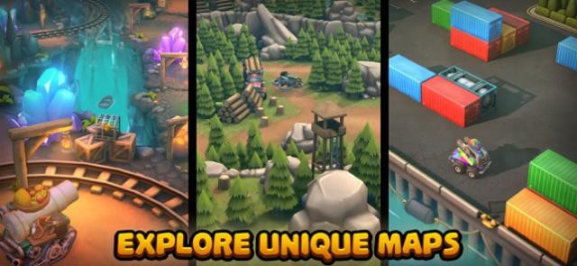 Khám phá nhiều bản đồ chiến đấu độc đáo