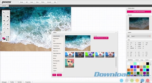Picozu ứng dụng chỉnh sửa ảnh miễn phí