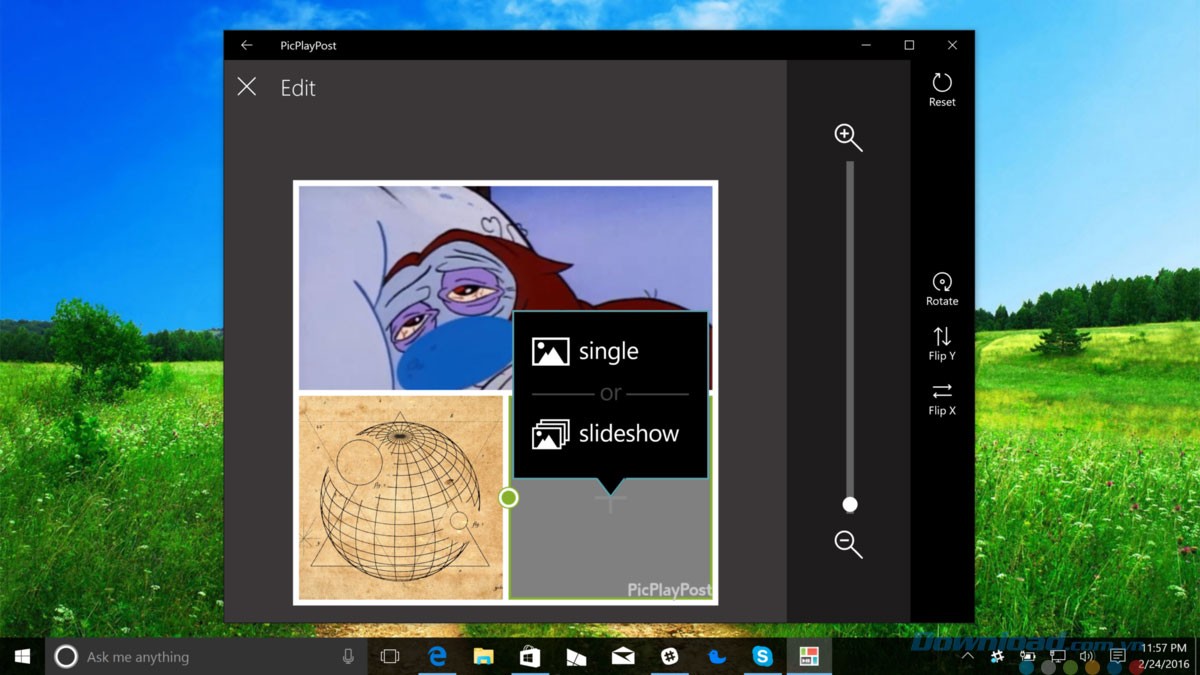 Giao diện PicPlayPost