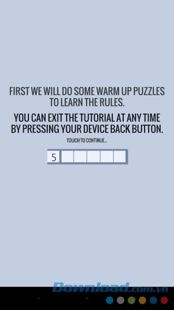 Hướng dẫn trước khi bắt đầu để người chơi hiểu rõ các quy luật