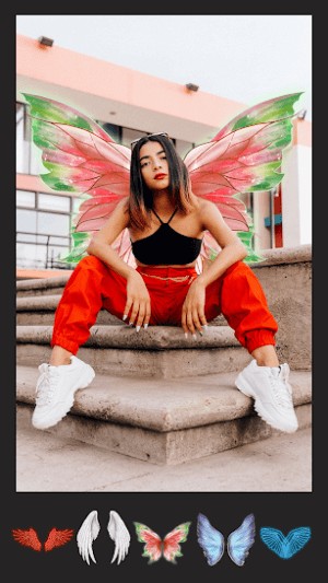 Thêm hiệu ứng đôi cánh thiên thần