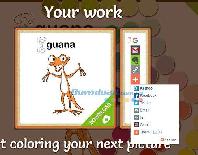Chia sẻ tranh tô màu