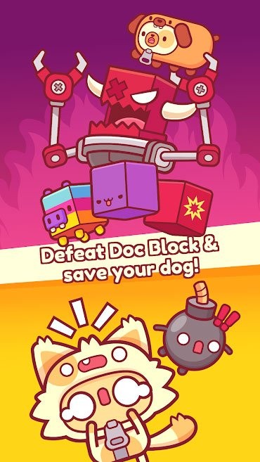 Đánh bại Doc Block để giải cứu thú cưng của bạn