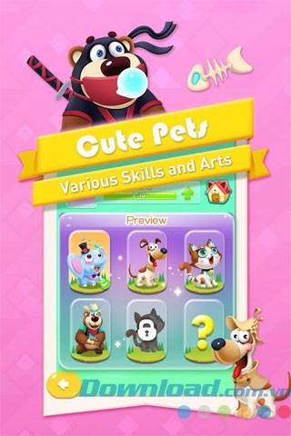 Chiêu mộ thú cưng bảo vệ đảo