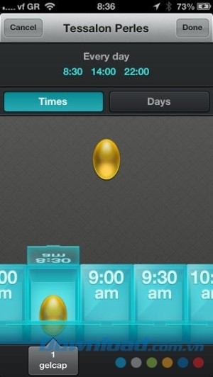 Pillboxie cho iOS lập lịch uống thuốc