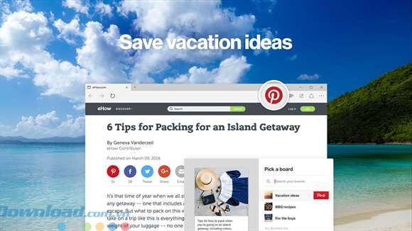 Lưu hình ảnh với Pin It Button