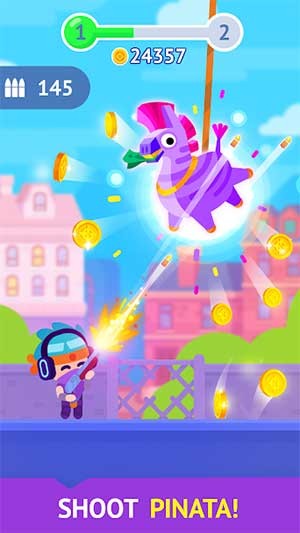 Bắn các Pinata để nhận tiền thưởng