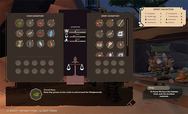 Tích cực chế tạo công cụ và vũ khí, trao đổi buôn bán để làm giàu trong thế giới Pine