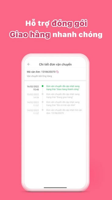 Hỗ trọe đóng gói, giao hàng