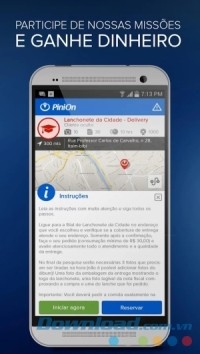 Đánh giá địa điểm trên PiniOn cho Android