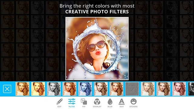 Vô vàn bộ lọc, hiệu ứng ảnh